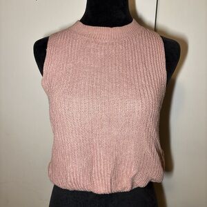 Y2K Reformation light pink oversized sleeveless Knit Top
